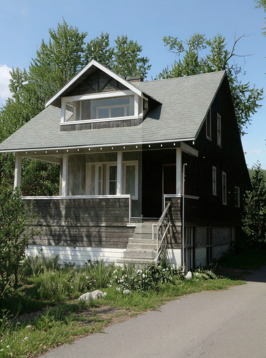Photo: Wilsdon Family House (colourized), 1948. Courtesy of Jill Siebert.